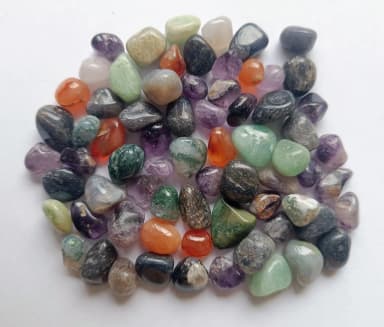 Conjunto de 70 piedras semipreciosas pulidas para manualidades y joyería