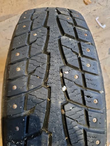 set of two winter tires without rims