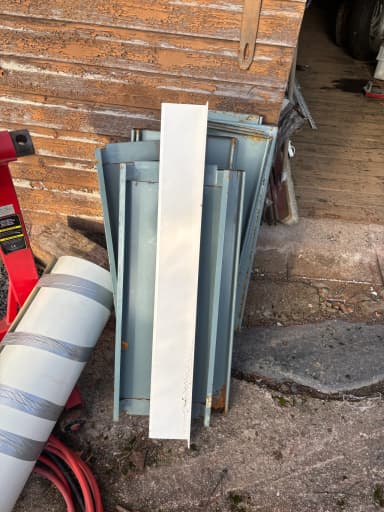 Valkoiset vesilaudat reunalistalla 50x120, pituus 1000 mm