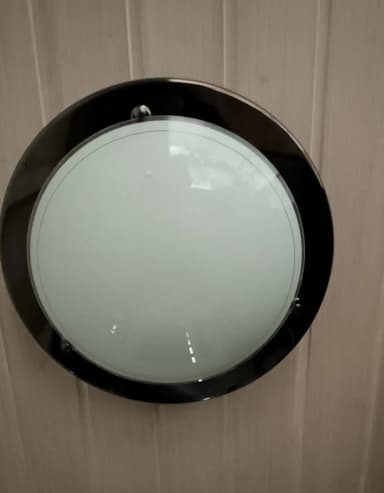Lámpara de techo de 40 cm de diámetro con bombillas Airamin integradas