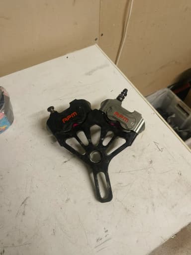 rpm brake caliper and adapter for Derbi