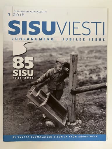 Sisu Viesti lehti 1/2016 ja Sisu onki