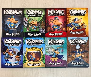 Dav Pilkeyn Dog Man -kirjasarja myynnissä Suomessa