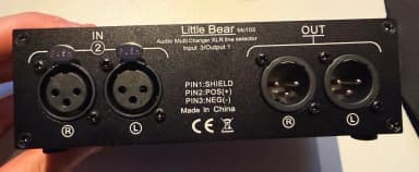 Douk Audio Little Bear MC103 XLR Audio-Umschalter mit drei Eingängen