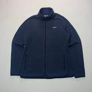 Women's Patagonia Better Sweater fleece jacket in blue, size L