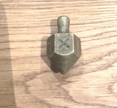 Old brass gaming wheel
