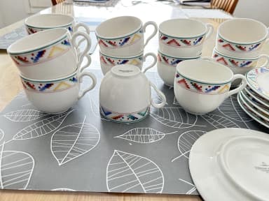 Juego de 12 tazas y platos de café Villeroy & Boch Indian Look