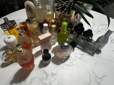 Set of women's perfumes including BLV and selective brands