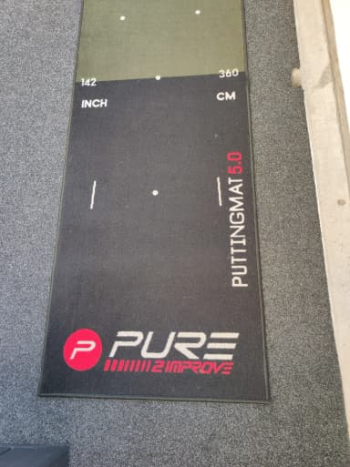Alfombra de putting Pure 5.0 de 65 x 500 cm para golf