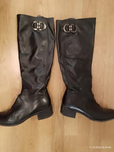 Italian leather winter boots size 38 in good condition