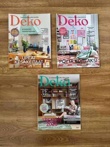 Three Deko interior design magazines in one package