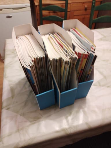 Large collection of Aku Ankka comics with collector binders