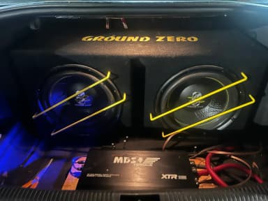 GZIB 2.12SPL Subwoofer-Set in sehr gutem Zustand