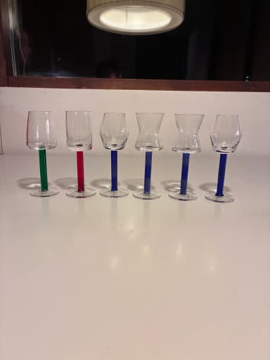 Raro set de vasos de schnapps Bränningen Öregrund sin usar