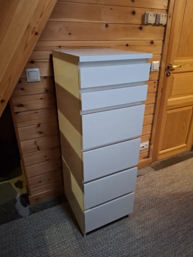 Ikea Malm Kommode mit 6 Schubladen und Spiegeldeckel