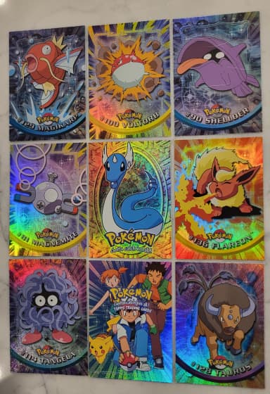 Pokemon Topps Rainbow Foil cards available individually or together
