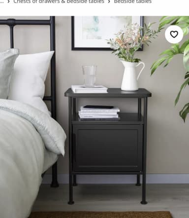 Mesita de noche IKEA GRÅFJÄLLET sin abrir en embalaje original