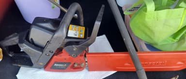 Jonsered turbo motorsag, utestet