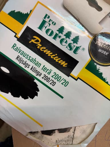Pro Forest Premium Freischneiderklinge 200/20 Größe