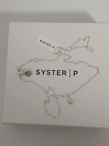 Syster P northern star sølvkjede med justerbar lengde