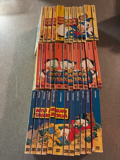 Aku Ankka pocket books numbers 178-213 available
