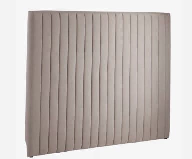 Grau gepolstertes Kopfteil für 160x200 cm Bett in gutem Zustand