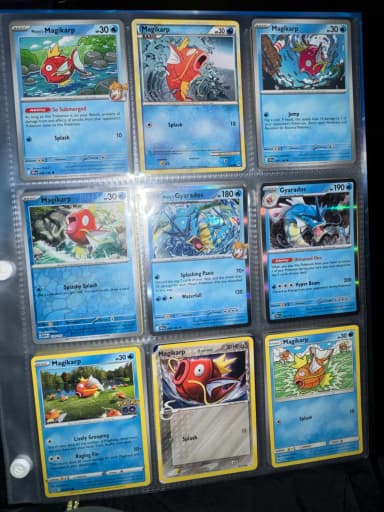 10 stk Gyarados & Magikarp Pokemon-kort