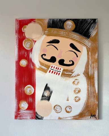Acrylic painting 'Nutcracker' on canvas 50x60cm