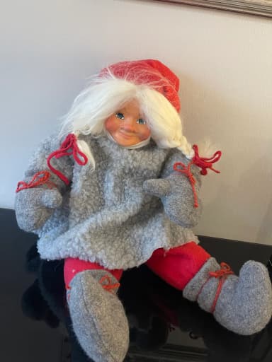 Large elf girl Christmas decoration