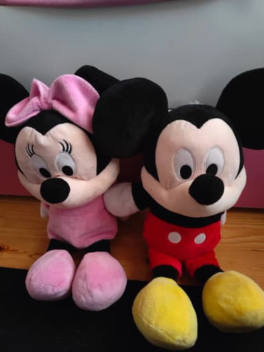 Grandes peluches suaves de Disney Mickey y Minnie