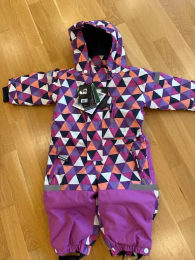 Mono colorido y cálido para niñas talla 74