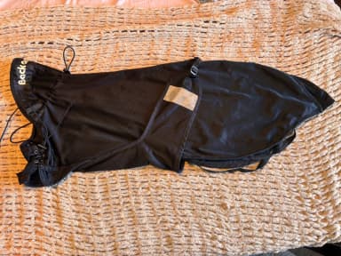 Abrigo de malla negro para perro Back on Track talla 63