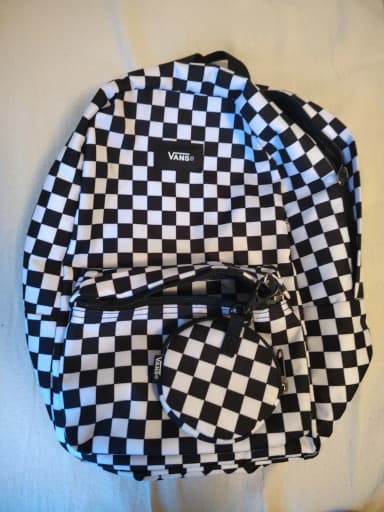 Mochila unisex cuadriculada Vans con bolsa desmontable
