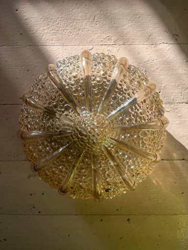 Lámpara de techo vintage Loistoidea nº 2723 estilo Tynell, intacta
