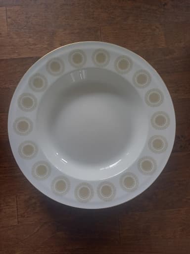 Juego de 6 platos hondos Arabia Bellis de 24 cm