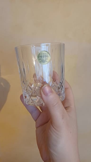 8 vasos de whisky italianos de cristal 24%