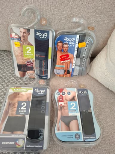 Neue Sloggi Herren Boxershorts Größe XXL, acht Stück