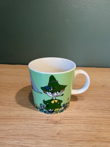 Moomin mug featuring Snufkin in good condition