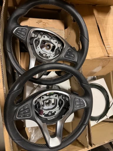 Volante multifunción de cuero Mercedes-Benz A0014609503