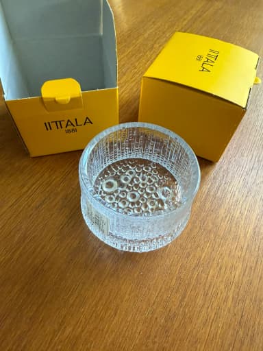 Dos faroles de vela Iittala Ultima Thule nuevos en embalaje original