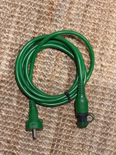 Cable calentador de motor Defa verde sin usar