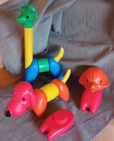 Vintage Tupperware Tier-Bauset aus den 1960er Jahren
