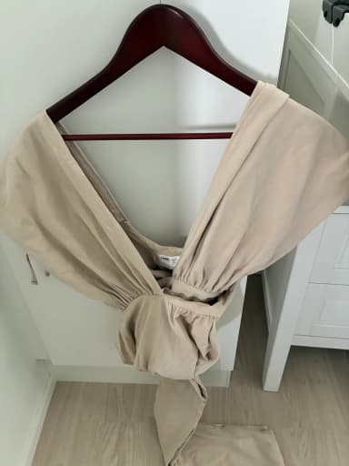 Najell beige Babytrage zum Binden vorne Größe M