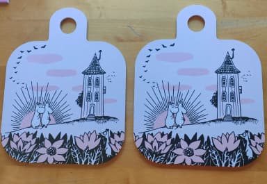 Tablas de cortar y servir Muurla Moomin con diseño de amistad