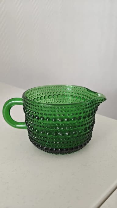 Iittala Kastehelmi grüner Krug in gutem Zustand