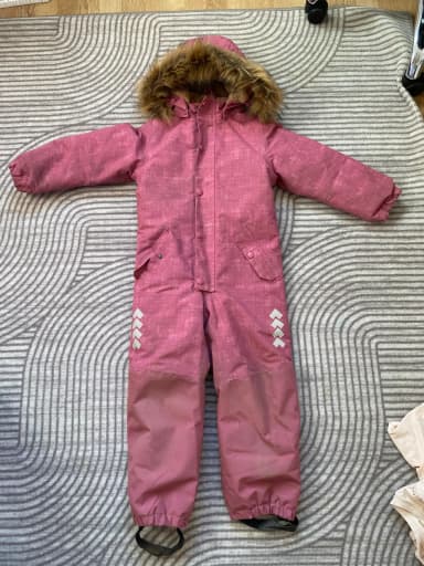 Remu Kinder-Winteroverall Größe 116 mit abnehmbarer Kapuze