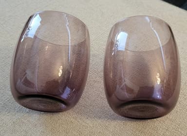 Iittala violettes Trinkglas von Erkki Vesanto aus den 1960er Jahren
