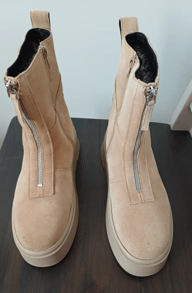 Vagabond Stacy beige Wildleder-Stiefeletten Größe 39