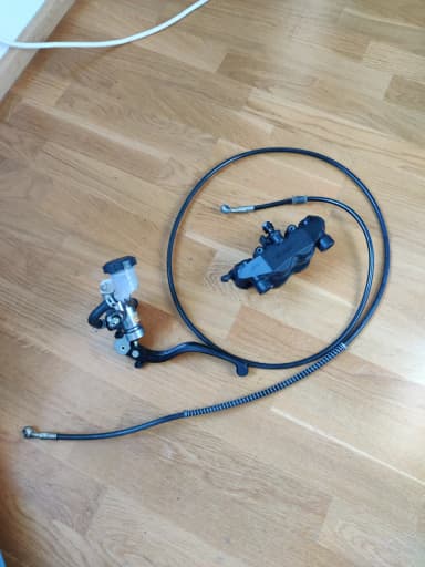 Juego de freno de mano trasero para MT07 con maneta, sillín y tubo