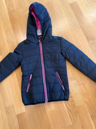 nueva chaqueta acolchada ligera de poliéster para niñas talla 100-110